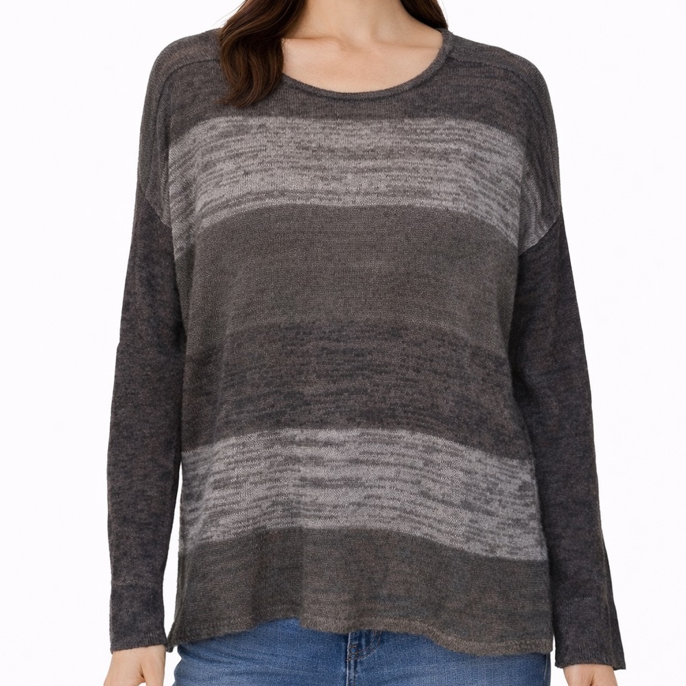 Eileen Fisher Linen Colorblock Sweater